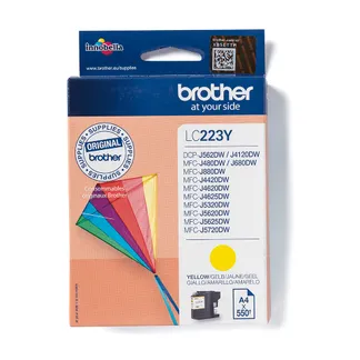 Brother LC223Y Druckerpatrone 1 Stück(e) Original Gelb Brother LC223Y Druckerpatrone 1 Stück(e) Original Gelb