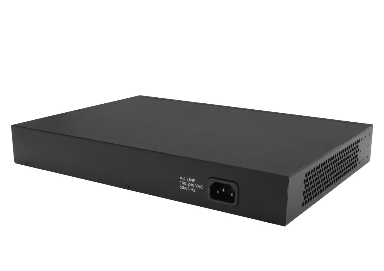 ALLNET Switch smart managed Layer2 18 Port Gigabit • 18x GbE • PoE Budget 240W • 16x PoE at • 2x SFP • 19" • Lüfterlos • ALL-SG8418PM – Bild 4