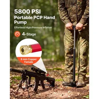VEVOR PCP-Handpumpe 4-stufig, Hochdruckpumpe bis 40 MPa, Standpumpe mit Öl-Wasser-Filter, Manometer und Edelstahlgehäuse, für Luftgewehre, Paintball, Reifenbefüllung und Schlauchboote Schwarz VEVOR PCP-Handpumpe 4-stufig, Hochdruckpumpe bis 40 MPa, Standpumpe mit Öl-Wasser-Filter, Manometer und Edelstahlgehäuse, für Luftgewehre, Paintball, Reifenbefüllung und Schlauchboote Schwarz