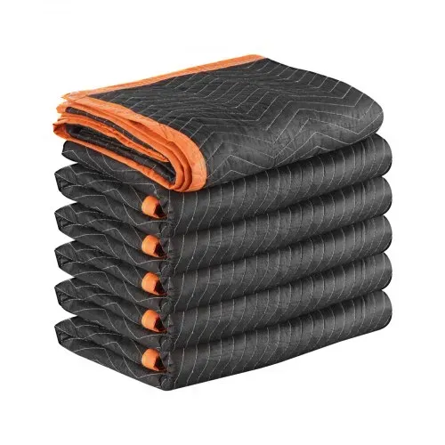 VEVOR Umzugsdecken, 6 Stk., 2032 x 1829 mm, Verpackungsdecke mit Baumwollfüllung, Möbeldecke, Lagerdecke mit Vliesstoff gepolsterte Packdecke zum Versenden, Verpacken & Schützen von Möbeln – Bild 10