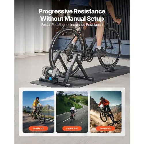 VEVOR Fahrrad Rollentrainer Fahrradtrainer für 660,4-736,6 mm / 700C-Räder, klappbarer Radtrainer Heimtrainer mit Schnellspanner & Vorderradunterlage, 150 kg belastbar, Fahrradfahren Heimtraining VEVOR Fahrrad Rollentrainer Fahrradtrainer für 660,4-736,6 mm / 700C-Räder, klappbarer Radtrainer Heimtrainer mit Schnellspanner & Vorderradunterlage, 150 kg belastbar, Fahrradfahren Heimtraining