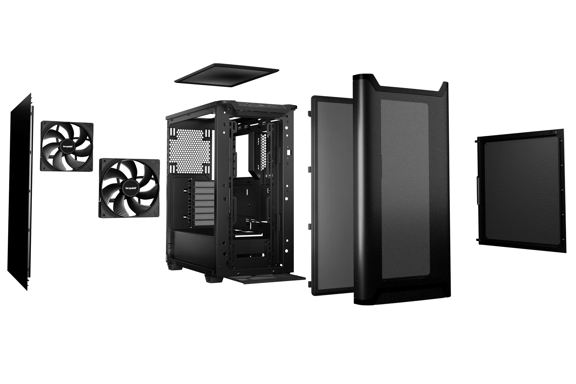 be quiet! PURE BASE 501 Airflow Black Midi Tower Schwarz – Bild 4