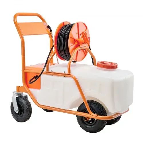 VEVOR Rasensprüher mit Rädern, einstellbarer Druck 0–90 PSI, Sprühgerät mit 60-L-Tank, mit 8 Düsen, 2 Zauberstäben, breiter Öffnungsdeckel für Garten, Jäten, Sprühen – Bild 10
