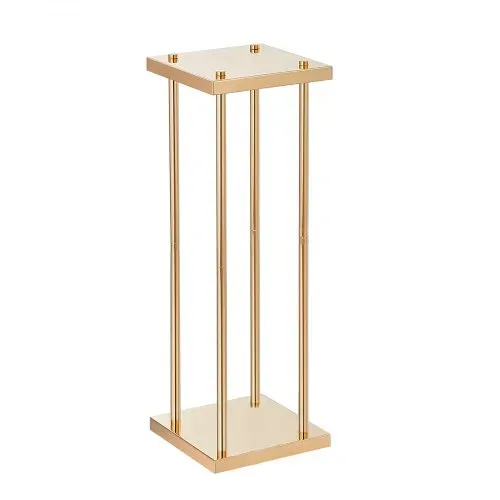 VEVOR 4er-Set Blumenhocker Eckig 20x20x80cm Blumenständer Eisen Beistelltisch Modern Blumensäule Metall-Laminat Pflanzenhocker Pflanzenständer Metallständer für Dekoration von Bars Hotels Cafés – Bild 9