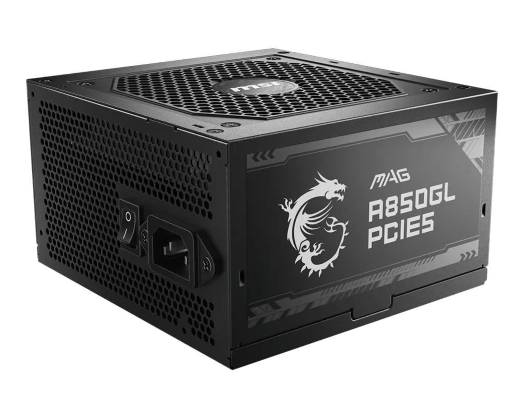 MSI MAG A850GL PCIE5 Netzteil 850 W 20+4 pin ATX ATX Schwarz MSI MAG A850GL PCIE5 Netzteil 850 W 20+4 pin ATX ATX Schwarz