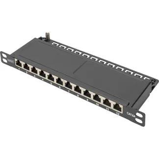 10″ Slim Patchpanel DN-91612S-SL-EA, 12-Port, Cat.6a 10″ Slim Patchpanel DN-91612S-SL-EA, 12-Port, Cat.6a