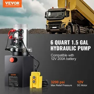 VEVOR Hydraulikpumpe Hydraulikaggregat 12 V Hydraulikaggregat 1600 W, Doppelwirkende Hydraulikpumpe Hydraulic Power Pack, 1,5 Gal Tank Hand Pump Hydraulikaggregat, für Aufzüge, Gabelstapler usw. VEVOR Hydraulikpumpe Hydraulikaggregat 12 V Hydraulikaggregat 1600 W, Doppelwirkende Hydraulikpumpe Hydraulic Power Pack, 1,5 Gal Tank Hand Pump Hydraulikaggregat, für Aufzüge, Gabelstapler usw.