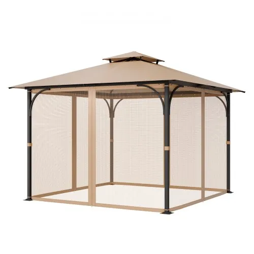 VEVOR Moskitonetz für Pavillon, Mückennetz-Ersatz, passend für 304,8×304,8×213,4 cm große Pavillons, Insektennetz, 4-teiliger Seitenwand-Pavillonvorhang, mit Doppelreißverschluss (nur Netz) VEVOR Moskitonetz für Pavillon, Mückennetz-Ersatz, passend für 304,8×304,8×213,4 cm große Pavillons, Insektennetz, 4-teiliger Seitenwand-Pavillonvorhang, mit Doppelreißverschluss (nur Netz)