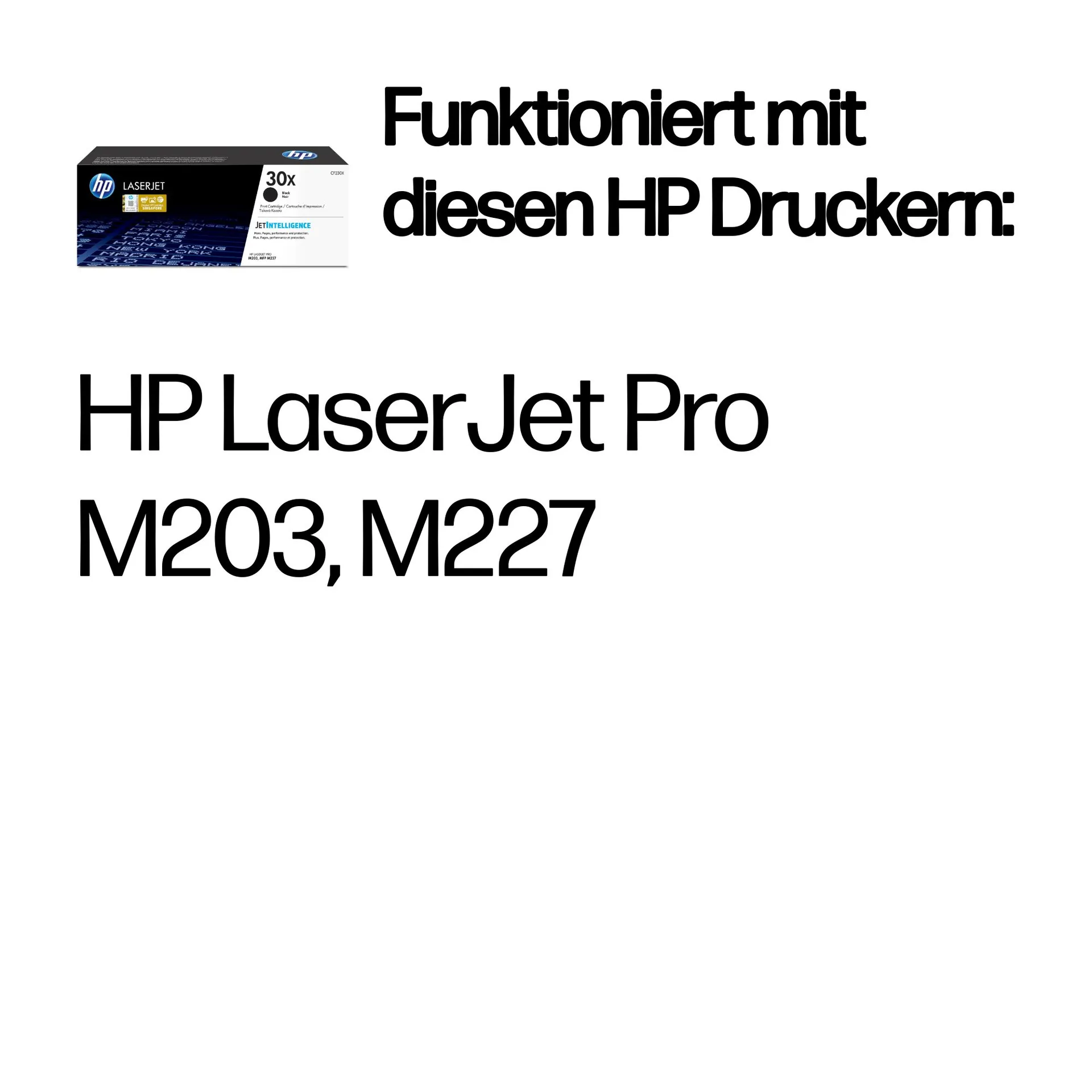 HP 30X Schwarz Original LaserJet Tonerkartusche mit hoher Reichweite – Bild 2