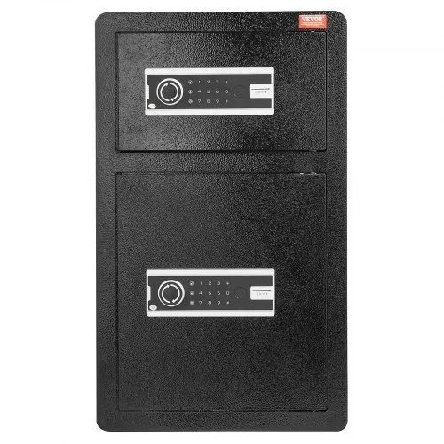 VEVOR Safe Tresor mit feuerfester Geldtasche, Doppeltüren-Safe 4,5 Kubikfuß, 2 höhenverstellbare Trennwände, digitaler Möbeltresor mit Schlüssel, Code, Safe für Geld Schmuck Wertsachen, Schwarz – Bild 10