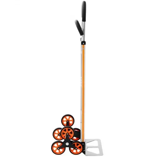 VEVOR Treppensackkarre Klappbar, Sackkarre 150 kg Tragkraft, Treppensteiger aus Aluminiumlegierung mit Teleskopgriff, 6 Rädern & 2 Spanngurten, Stapelkarre für Haushalt, Einkauf & Lager – Bild 10