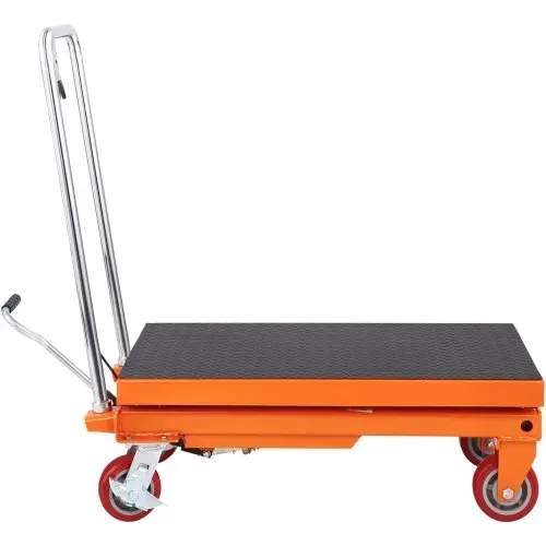 VEVOR Scherenhubtisch hydraulisch 500 kg Tragfähigkeit Hubtischwagen 285–900 mm Hubbereich Hubtisch Werkstatt 815 x 505 mm Plattform Scherenhubwagen Einzelschere für Fabriken Lagerhäuser Supermärkte – Bild 9