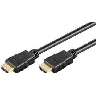 HDMI-Kabel, High Speed, mit Ethernet, 4K/60Hz, schwarz, 1m HDMI-Kabel, High Speed, mit Ethernet, 4K/60Hz, schwarz, 1m
