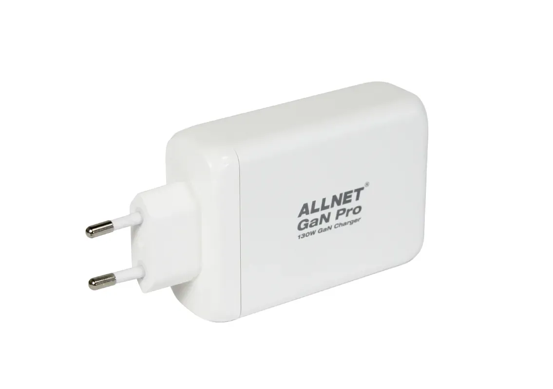 ALLNET Ersatznetzteil QC USB-C PD GaN Netzteil Power Supply 130 Watt 1x USB Typ-A QC, 3x USB Typ-C**EU PLUG** – Bild 2