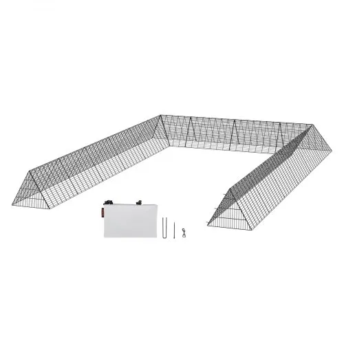 VEVOR Hühnertunnel, 600 x 400 x 61,5 cm, Hühnerstall für den Hof, tragbare Freilaufgehege für draußen mit Eckrahmen, 2 Sets, geeignet für Hühner, Enten, Kaninchen VEVOR Hühnertunnel, 600 x 400 x 61,5 cm, Hühnerstall für den Hof, tragbare Freilaufgehege für draußen mit Eckrahmen, 2 Sets, geeignet für Hühner, Enten, Kaninchen