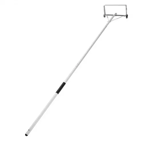 VEVOR Schnee Dachrechen, 47 cm Aluminiumklinge, 158-913cm verstellbarer Schneeschieber mit Rädern & Gleitschiene, Dachräumer, Schneeräumwerkzeug zum Entfernen von Laub & Schnee auf Hausdächern – Bild 10