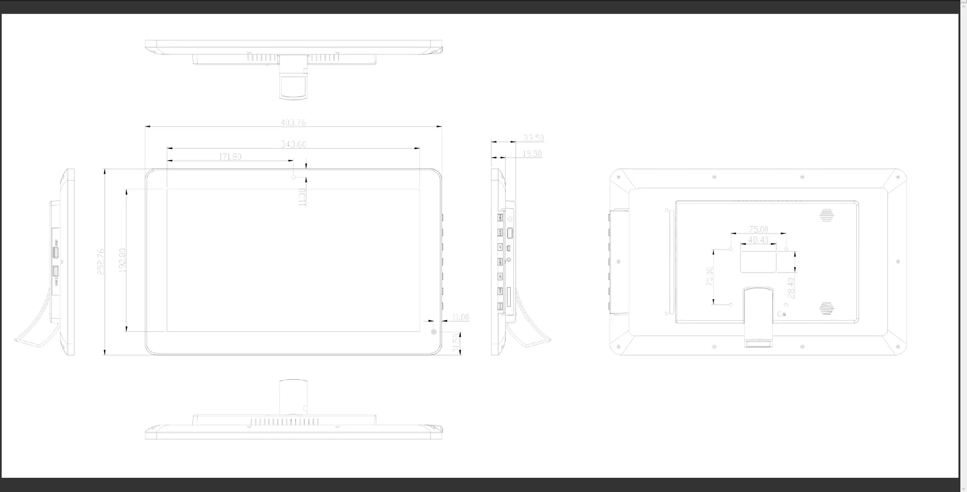 ALLNET Touch Display Tablet 15 Zoll PoE mit 8GB/64GB, RK3568 Android 13,PrimeOne-150 – Bild 2