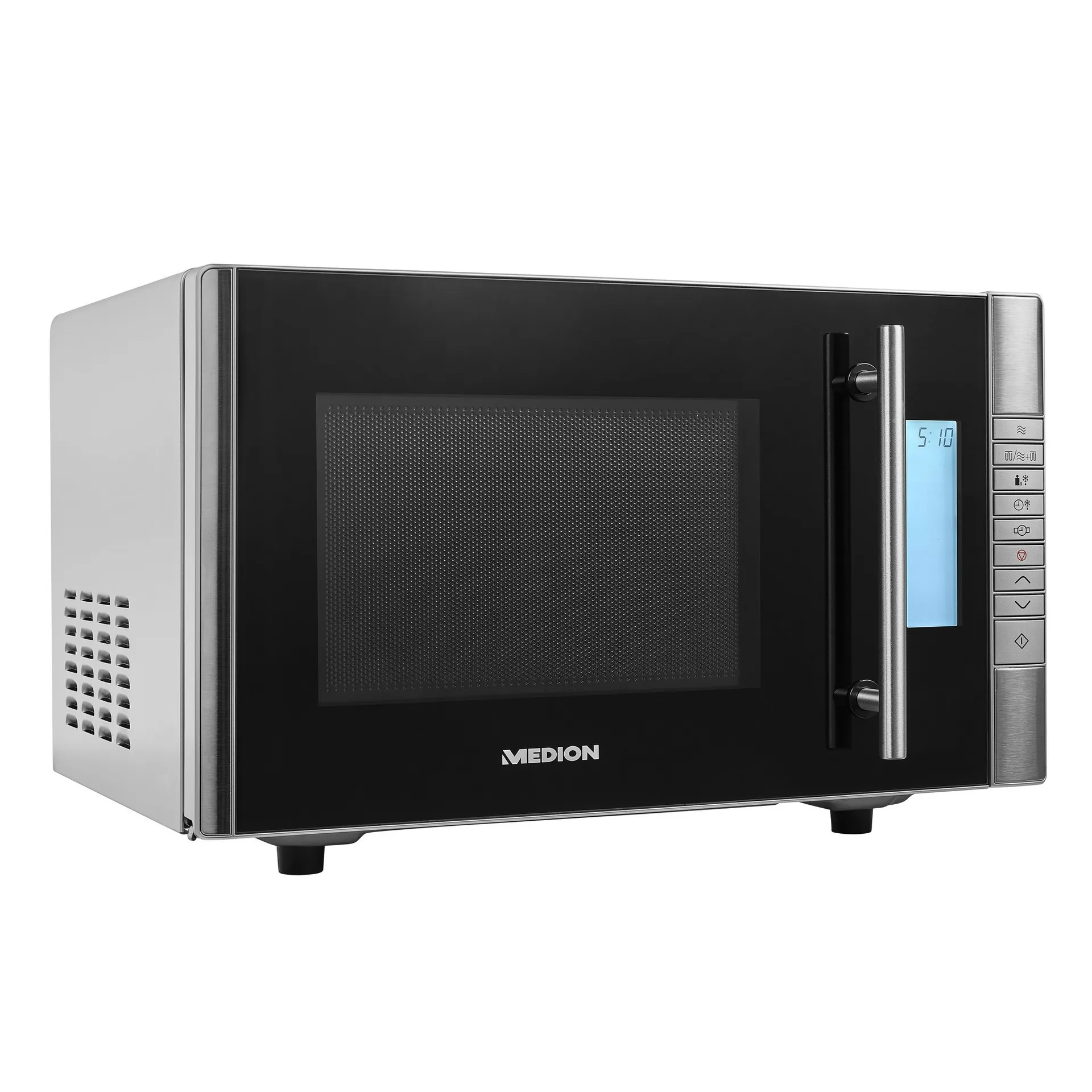 MEDION MD 14482 Schwarz, Edelstahl Grill-Mikrowelle Arbeitsplatte 20 l 800 W – Bild 3