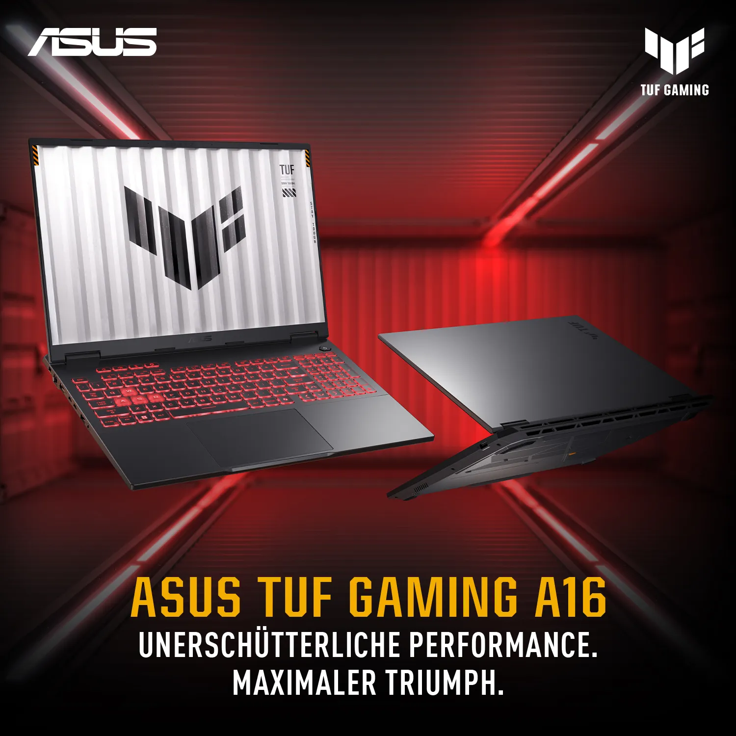 ASUS TUF Gaming A16 FA608UP-RV019W AMD Ryzen™ 7 260 Laptop 40,6 cm (16") WUXGA 32 GB DDR5-SDRAM 1 TB SSD NVIDIA GeForce RTX 5070 Wi-Fi 6E (802.11ax) Windows 11 Home Deutsch Grau – Bild 5