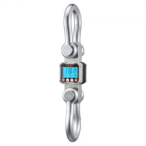 VEVOR Kranwaage 10 T, Digitale Hängewaage, Industriewaage mit Gehäuse aus Aluminiumguss & LCD-Display, 2-kg-Teilung & 3-stufiger Schalter, Fernbedienung, Wildwaage, Hakenwaage für Garage & Fabrik – Bild 8