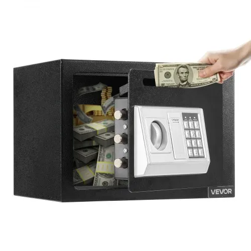 VEVOR Einwurftresor Falltresor 0,6 Kubikfuß Fallsafe mit praktischem Einwurfschlitz an der Vorderseite, Drop Schranktresor mit Tastenfeld & Drehknopf & 2 Schlüsseln für Bargeld Bankbelege Rechnung VEVOR Einwurftresor Falltresor 0,6 Kubikfuß Fallsafe mit praktischem Einwurfschlitz an der Vorderseite, Drop Schranktresor mit Tastenfeld & Drehknopf & 2 Schlüsseln für Bargeld Bankbelege Rechnung