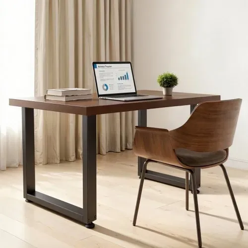 VEVOR Tischkufen aus Vierkantprofilen 2er-Set 600x750 mm, Tischuntergestell max. 1000 kg, Tischbeine, Möbelfüße, Tischgestell, Tischfüße für Schreibtische, Couchtisch, Esstische, Schwarz – Bild 7