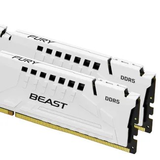 Kingston Technology FURY Beast 32 GB 6000 MT/s DDR5 CL30 DIMM (Kit of 2) White EXPO Kingston Technology FURY Beast 32 GB 6000 MT/s DDR5 CL30 DIMM (Kit of 2) White EXPO