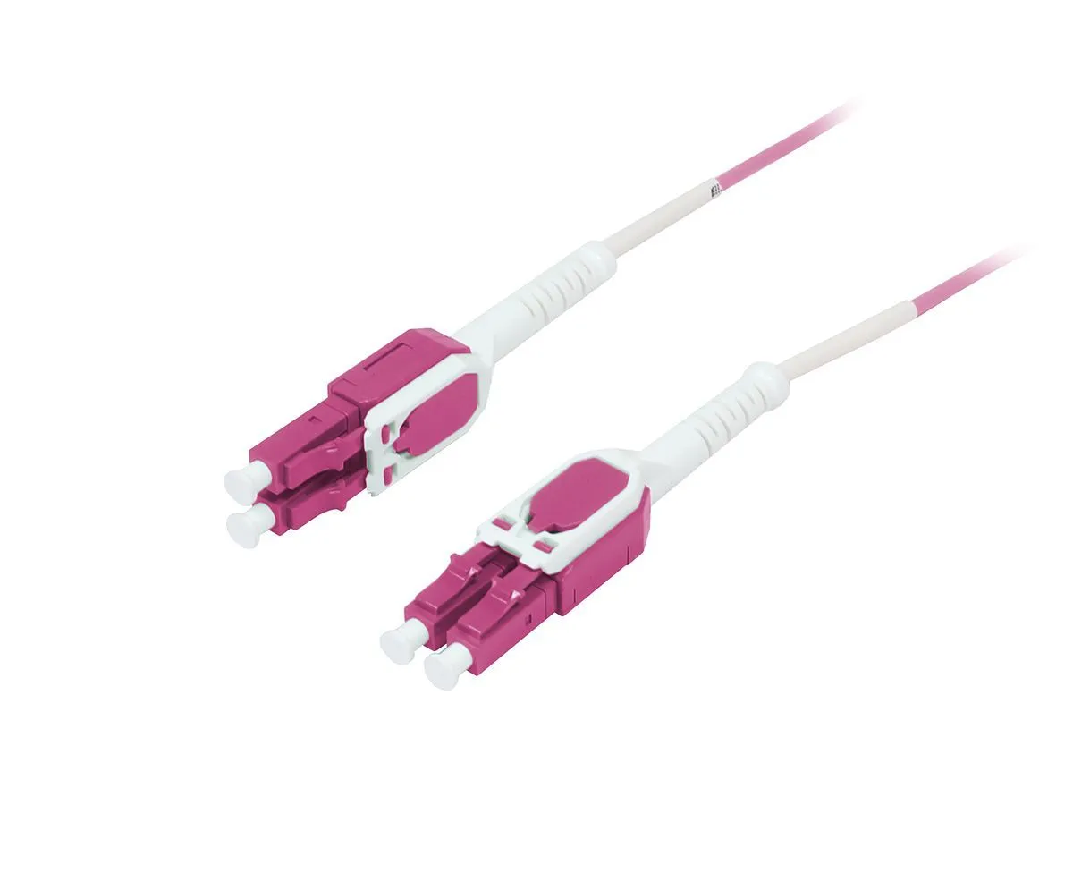 LWL-2-Faser-Patchk. 2mtr.LC-LC, 50/125um,OM4, Uniboot(drehbar), Push/Pull, AD=2mm, Synergy 21 – Bild 3