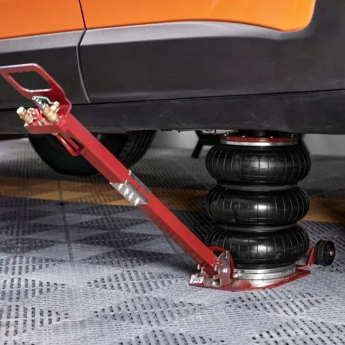 VEVOR Pneumatischer Wagenheber Triple Bag Air Jack 3 t, Dreifachbeutel Luftheber 140-450 mm Hubhöhe Airbag Luftwagenheber, 5 Minuten Hub Luftheber mit langem Griff, Wagenheberreparatur Pkw, Lkw usw. – Bild 7