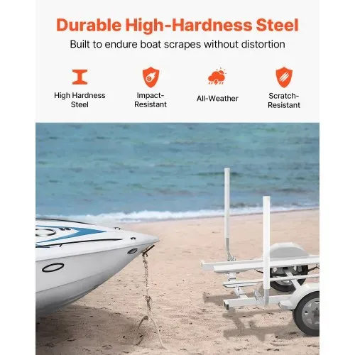 VEVOR L-Form 1,1 m Anhängerpfahl Bootsanhänger Anleitung Kurbelstütze Bootsführung, 30 cm Einstellbare Breite Boat Trailer Guide-on, Ersatzteile und Zubehör für Skiboot Fischerboot Segelbootanhänger – Bild 3