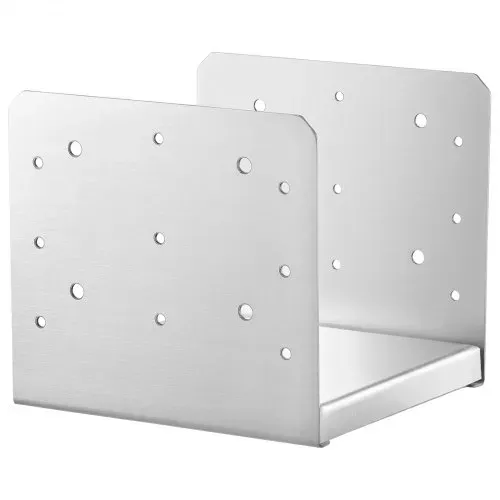 VEVOR 4er-Set Aufschraubhülse 190 x 200 x 180 mm Pfostenträger Kohlenstoffstahl Pfostenschuh Pfosten Pfostenunterlage Bodenhülse Stützenfuß Ideal für Verandageländern, Pergolen und Säulen – Bild 9