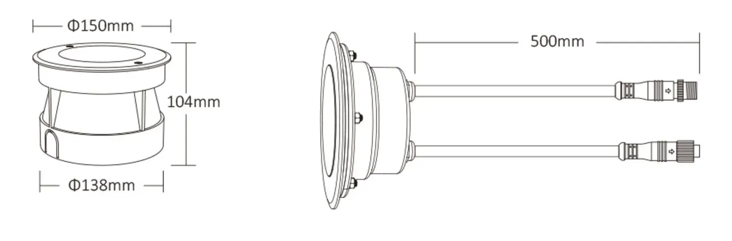 MiBoxer UG4-09A-XL LED DMX512 9W RGB-W under ground light – Bild 4
