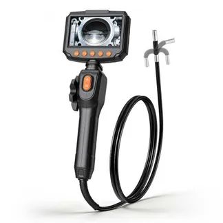 VEVOR Drehbare Endoskopkamera mit Licht, Inspektionskamera mit Zwei-Wege beweglichem Kopf, IP67 Wasserdichte Rohrkamera mit 4,3 Zoll Display 1,5 m Kabel 2600mAh Akku, 8 mm Boreskopkamera für Auto Haus VEVOR Drehbare Endoskopkamera mit Licht, Inspektionskamera mit Zwei-Wege beweglichem Kopf, IP67 Wasserdichte Rohrkamera mit 4,3 Zoll Display 1,5 m Kabel 2600mAh Akku, 8 mm Boreskopkamera für Auto Haus