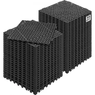 VEVOR Ineinandergreifende Fliesen 55 Stk. Bodenfliesen Drainage-Bodenfliesen, Bodenfliesen 30 x 30 cm Außenbereich Quadratische Bodenfliesen Terrasse PVC Bodenfliesen Badezimmer, Toilette, Schwarz VEVOR Ineinandergreifende Fliesen 55 Stk. Bodenfliesen Drainage-Bodenfliesen, Bodenfliesen 30 x 30 cm Außenbereich Quadratische Bodenfliesen Terrasse PVC Bodenfliesen Badezimmer, Toilette, Schwarz