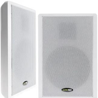 Flatpanel-Lautsprecher, 40W, weiß Surround, 4 Ohm, 86dB, 2-Wege, Paar Flatpanel-Lautsprecher, 40W, weiß Surround, 4 Ohm, 86dB, 2-Wege, Paar