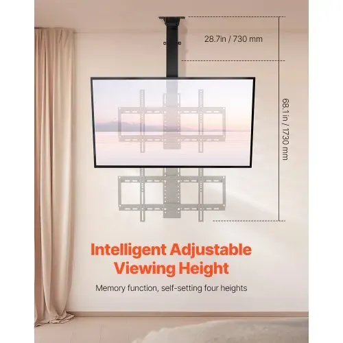 VEVOR Motorisierte TV Wandhalterung Halterung für 813 bis 1397 mm Fernseher, elektrischer Verstellbarer herunterklappbarer Ständer mit max. VESA 60 x 40 cm, passend für Fernseher bis zu 54 kg VEVOR Motorisierte TV Wandhalterung Halterung für 813 bis 1397 mm Fernseher, elektrischer Verstellbarer herunterklappbarer Ständer mit max. VESA 60 x 40 cm, passend für Fernseher bis zu 54 kg