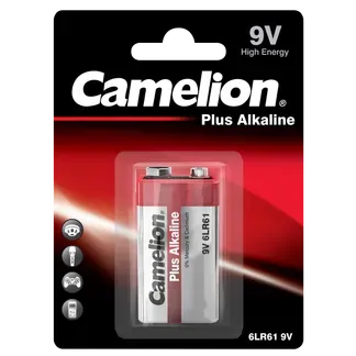 Block-Batterie CAMELION Plus Alkaline 9V, Typ 6F22, 1er Blister Block-Batterie CAMELION Plus Alkaline 9V, Typ 6F22, 1er Blister