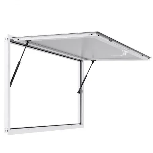 VEVOR Imbissfenster (1346 x 838 mm), Servicefenster mit Aluminiumrahmen für Imbissanhänger, Servierfenster mit 85°-Öffnungswinkel für Imbisswagen, regenwasserbeständiges Konzessionsfenster – Bild 8