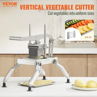 VEVOR Kommerzieller Gemüseschneider, 3/8 & 3/16 Zoll Tomatenschneider, Gemüseschneider aus Edelstahl & Aluminiumlegierung, Manueller Gemüseschneider, für Tomaten, Zwiebeln, Kartoffeln VEVOR Kommerzieller Gemüseschneider, 3/8 & 3/16 Zoll Tomatenschneider, Gemüseschneider aus Edelstahl & Aluminiumlegierung, Manueller Gemüseschneider, für Tomaten, Zwiebeln, Kartoffeln