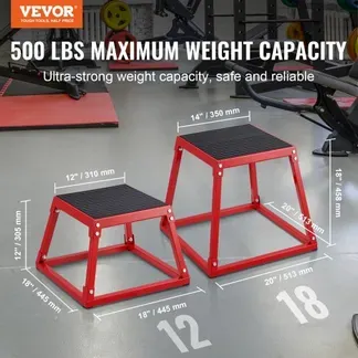 VEVOR Plyometrische Sprungbox, 305 mm Plyo-Box, Plyometrische Plattform Plyobox Rot, Rutschfeste Fitness-Übungs-Step-Up-Box für Heimtraining, Konditions-Krafttraining, Gesäß, Oberschenkel Trainieren VEVOR Plyometrische Sprungbox, 305 mm Plyo-Box, Plyometrische Plattform Plyobox Rot, Rutschfeste Fitness-Übungs-Step-Up-Box für Heimtraining, Konditions-Krafttraining, Gesäß, Oberschenkel Trainieren