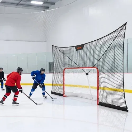 VEVOR Hockey-Torfangnetz 366 x 213 cm Nur Netz für Hockeytor-Training, Robustes Ersatznetz mit Erweiterter Abdeckung, Leicht und Tragbar, Hockeytornetz für Jugendliche und Erwachsene – Bild 7