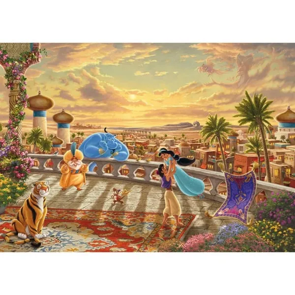Thomas Kinkade Studios: Disney Dreams Collection - Jasmine Dancing in the Desert Sunlight, Puzzle – Bild 2