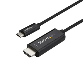StarTech.com 2m USB-C auf HDMI Kabel – 4K 60Hz USB Typ C zu HDMI 2.0 Video Adapterkabel – Thunderbolt 3 kompatibel – Laptop zu HDMI Monitor/Display – DP 1.2 Alt Modus HBR2 – Schwarz StarTech.com 2m USB-C auf HDMI Kabel – 4K 60Hz USB Typ C zu HDMI 2.0 Video Adapterkabel – Thunderbolt 3 kompatibel – Laptop zu HDMI Monitor/Display – DP 1.2 Alt Modus HBR2 – Schwarz