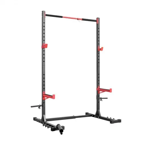 VEVOR Power Rack 445 kg Belastbar, multifunktionales Squat Rack für Heimfitnessstudio, Krafttrainingsgerät mit 6 Bandstiften & Landmine-Aufsatz & Sicherheitsstangen für Bankdrücken Kniebeugen – Bild 8