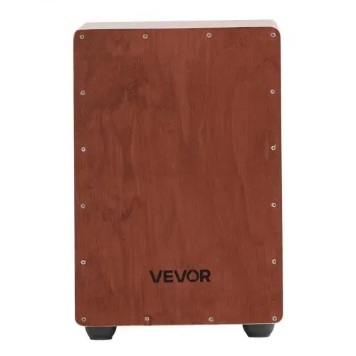 VEVOR Cajon, Kistentrommel, mit internen Snare-Drähten, kompakte & leichte Drum-Box aus Holz, Trommel-Musikinstrument mit Silikonfüßen, abgerundeten Kanten, für Anfänger & Profis, 255x255x380 mm – Bild 9