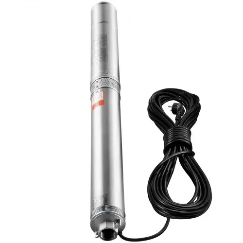 VEVOR Tiefbrunnen-Tauchpumpe, 1100 W, 230 V, 50 Hz, 7,1 m³/h max. Durchfluss, 105 m max. Förderhöhe mit 19,4 m Stromkabel, Edelstahl-Wasserpumpen für industrielle Bewässerung und den Heimgebrauch, IP68-Wasserschutzklasse – Bild 8
