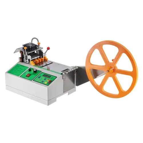 VEVOR Automatische Gurtbandschneidemaschine, Heiß- & Kaltbandschneider mit einstellbarer Temperatur und LCD-Display, Reißverschlussbandschneider für Nylongurte, Gummibänder, Schnürsenkel – Bild 10