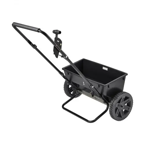 VEVOR Streuwagen, 22,6 kg Fassungsvermögen, Schleuderstreuwagen mit Einfülltrichter, 460 mm Streubreite & 30 Einstellmöglichkeiten, 25,4 cm Reifen, Düngerstreuer für Saatgut, Dünger – Bild 8