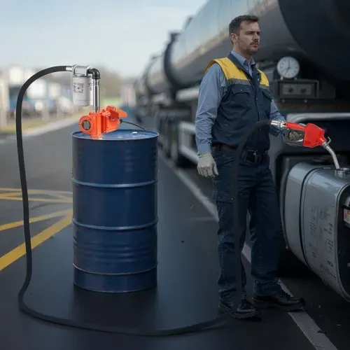 VEVOR Kraftstoffpumpe, 12 V DC, 37 L/min, Dieselpumpen-Set, mit automatischer Abschaltdüse, Förderschlauch, Überhitzungsschutz, Stromkabel, explosionsgeschützt, für Benzin, Diesel & Kerosin – Bild 7