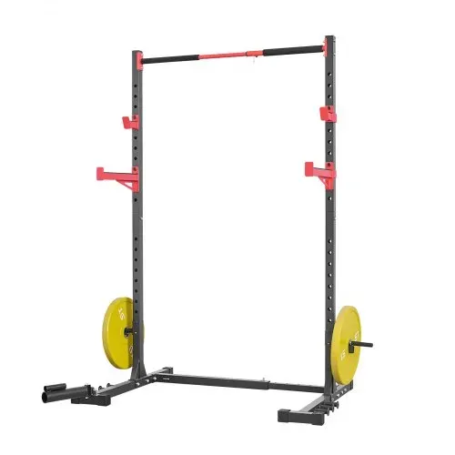 VEVOR Power Rack 445 kg Belastbar, multifunktionales Squat Rack für Heimfitnessstudio, Krafttrainingsgerät mit 6 Bandstiften & Landmine-Aufsatz & Sicherheitsstangen für Bankdrücken Kniebeugen – Bild 9